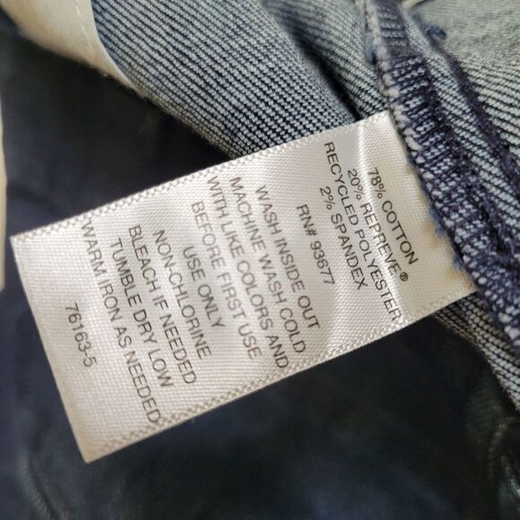 NEW 16 WIDE LEG LIZ CLAIRBORNE DARK WASH MID RISE TROUSERS JEANS 1X NWT - Picture 10 of 13